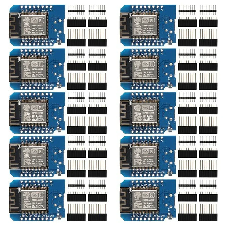 

10pcs WeMos D1 Mini Pro V3.0 NodeMcu 4MB/16MB bytes Lua WIFI Internet of Things Development board based ESP8266 CH340G Nodemcu V
