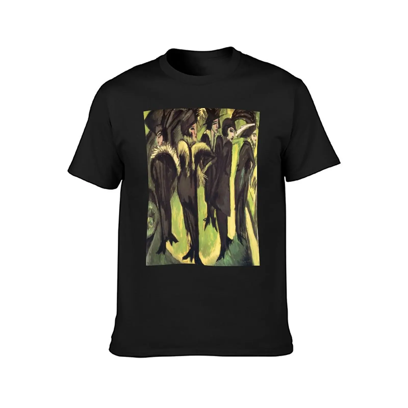 Ernst Ludwig Kirchner - Five Women on the Street (1913) T-Shirt plain for a boy oversizeds oversized men t shirts