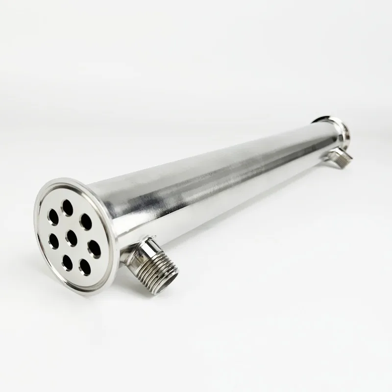 Condensador Dephlegmator Sanitário com Rosca Macho para Destilação 51 mm Od64 mm Length Pipes Inside id 450 mm