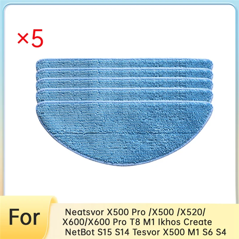 A02V-เปลี่ยนMop PadสําหรับNeatsvor X500 Pro/X500/X520/X600/X600 Pro T8 M1 Ikhosสร้างNetbot S15 S14 Tesvor X500 M1 S6 S4 Va