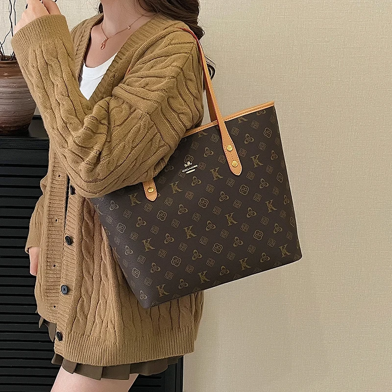

Luxury Vintage Diaper Bag For Women Elegant Crossbody Bag Minimalist Designer Tote Leather Elegant And Fashionable Carryall