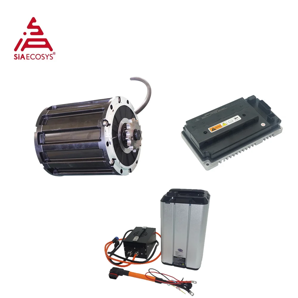 

QSMOTOR 120 2000W 72V 70KPH Mid Drive Motor Conversion kit with EM100-4sp Controller