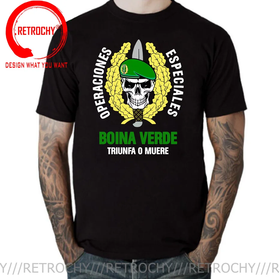 Operaciones Especiales MOD.3 Green Beret COE Skull T Shirt Men Fashion ClothesShort Sleeve Cotton T-shirt Urban Casual Tops Tee