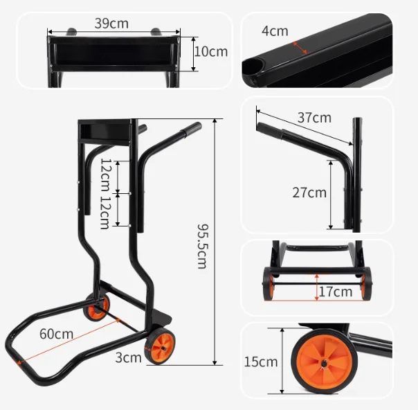 Fixed handcart thruster portable hanging bracket for outboard engine display, outboard engine hanging propeller