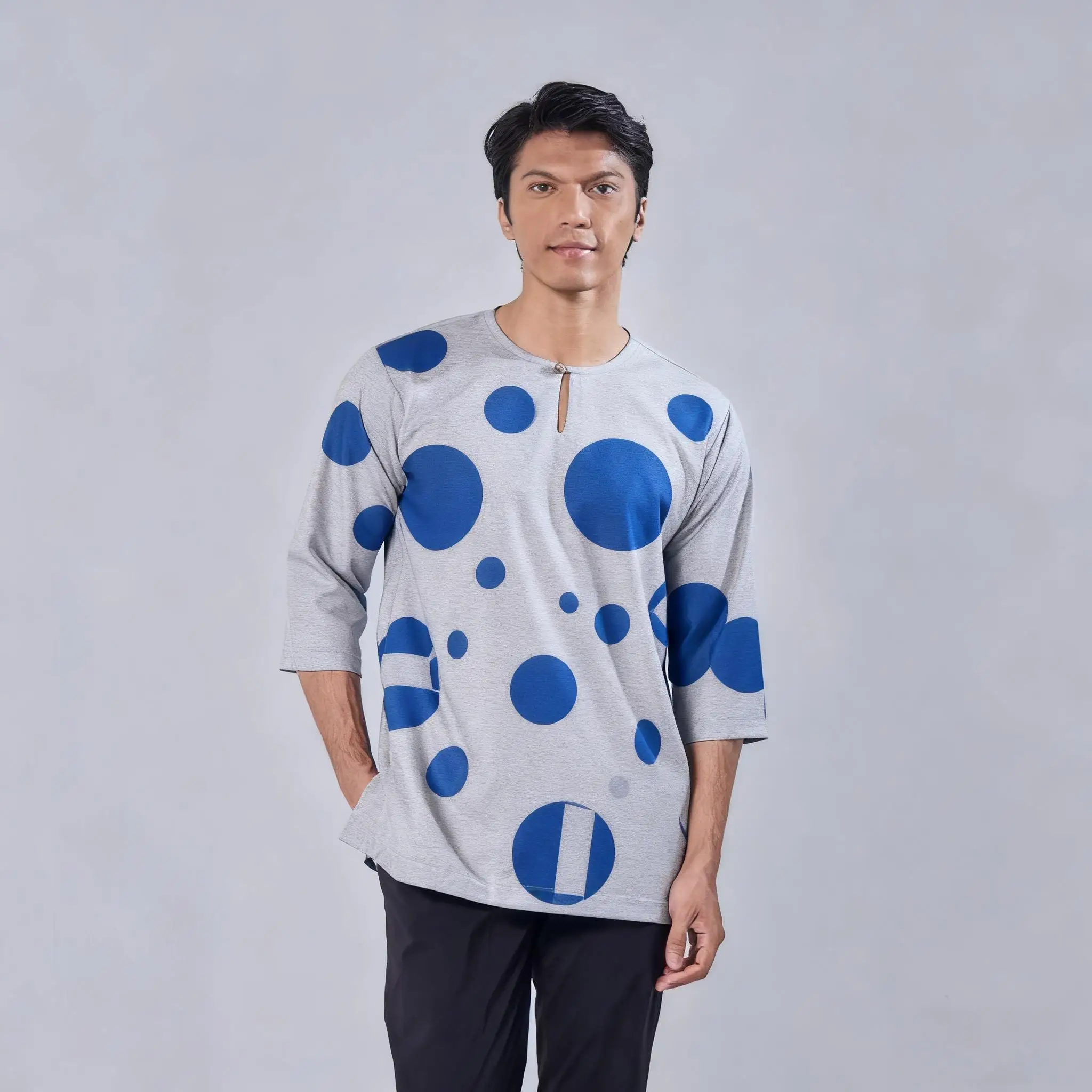 نسخة الشرق الأوسط نمط الشرق الأوسط شخصية مسلمة برونزية قصيرة الأكمام تي شيرت قمصان قميص مسلم #6