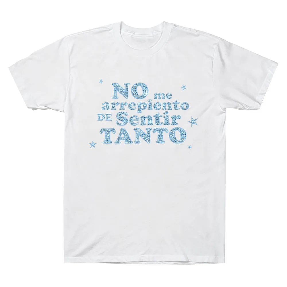 NMADST Bling Printed Tee Karol G Album NO ME ARREPIENTO DE SENTIR TANTO T Shirts High Quality Cotton Unisex Short Sleeve Clothes