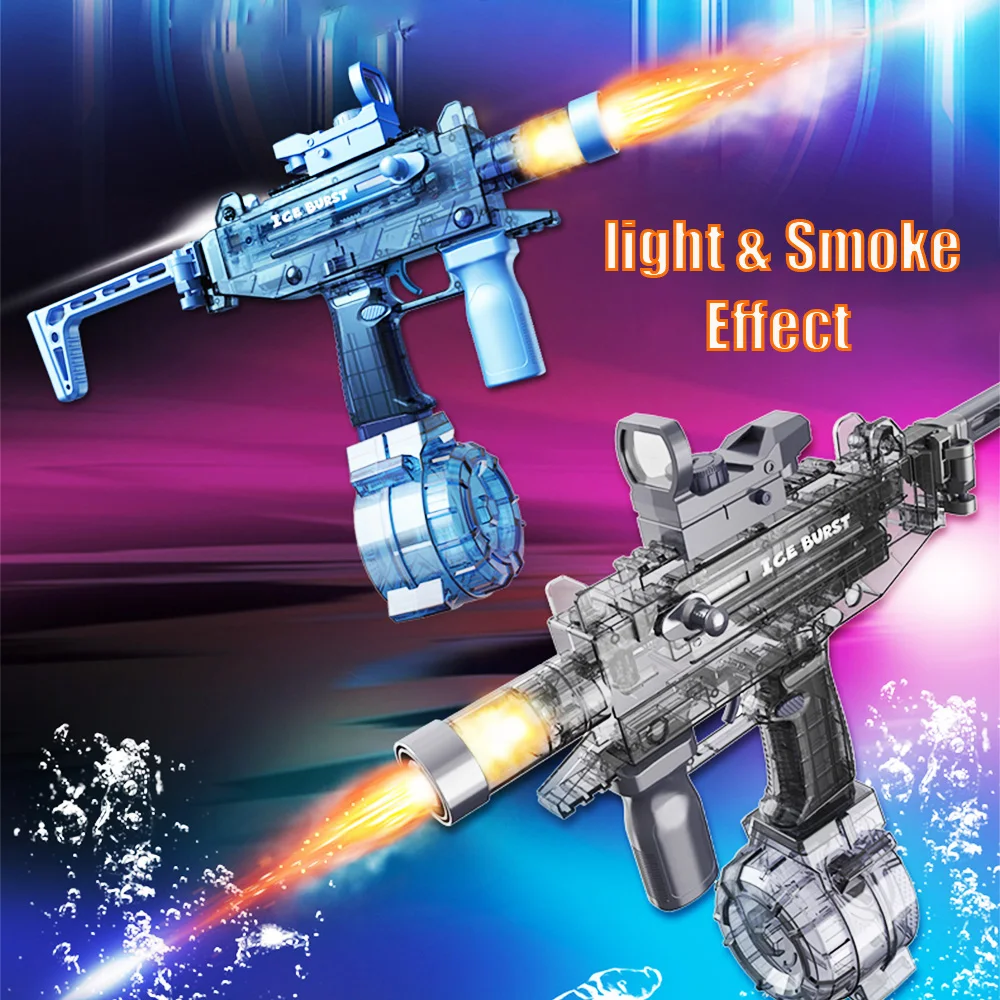 

Electric Water Gun Toys for Kids Simulation Shooting LED Lights Sprays Effect Automatic Squirt Guns Children Summer Outdoor Toys