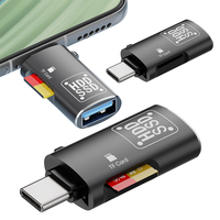 2 In 1 Type-C To USB 3.0 TF Card Reader 5Gbps OTG USB C TF Micro-SD Card Reader Flash Drive Card Reader PC Laptop Accessories