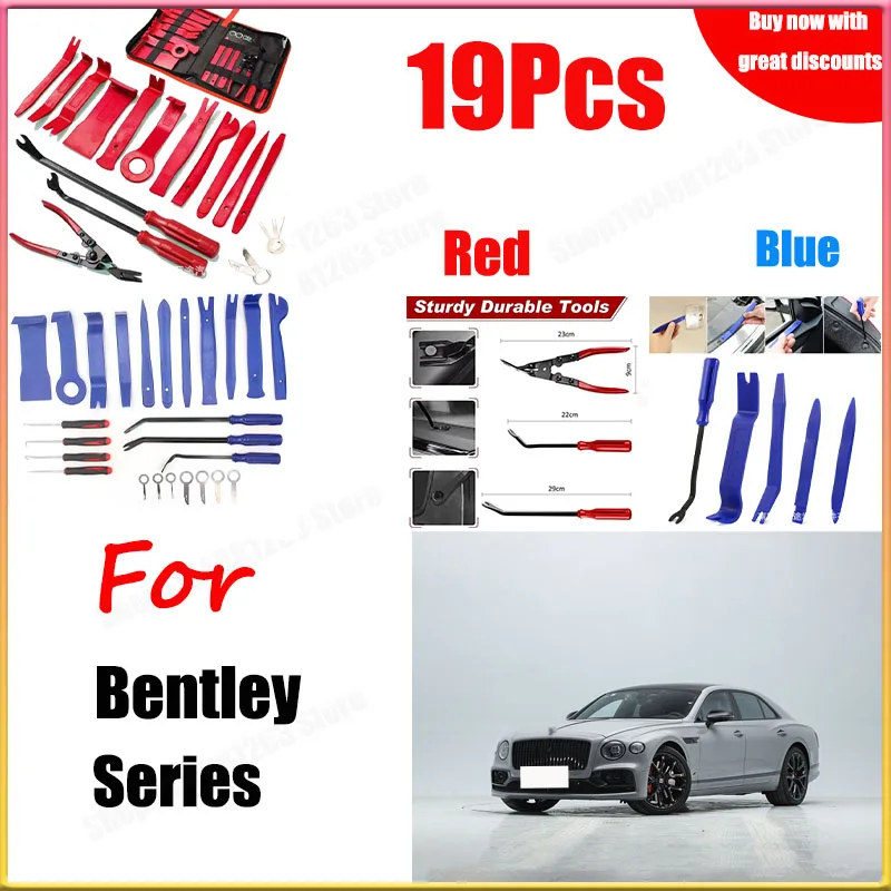 

Для Bentley, 19 шт., набор инструментов для разборки, инструмент для разборки панели, декоративный инструмент для разборки панели прибора, инструмент для сверления и ремонта