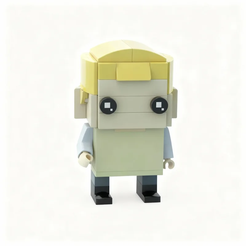 110 Piezas MOC Penny Inspector Gadget BrickHeadz, Bloques de Construcción, Juguete de Construcción, Regalo de Navidad, Manualidades, Idea de Regalo de Cumpleaños