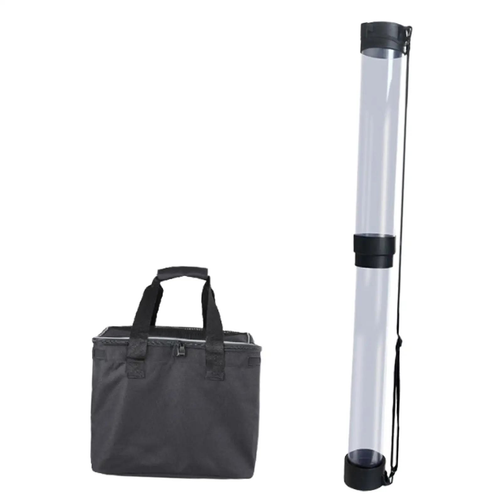 

Tennis Ball Picker Telescopic Lightweight Outdoor Carrier Tennis Grabber with Bag with Adjustable Strap Pickleball Pick up Tube