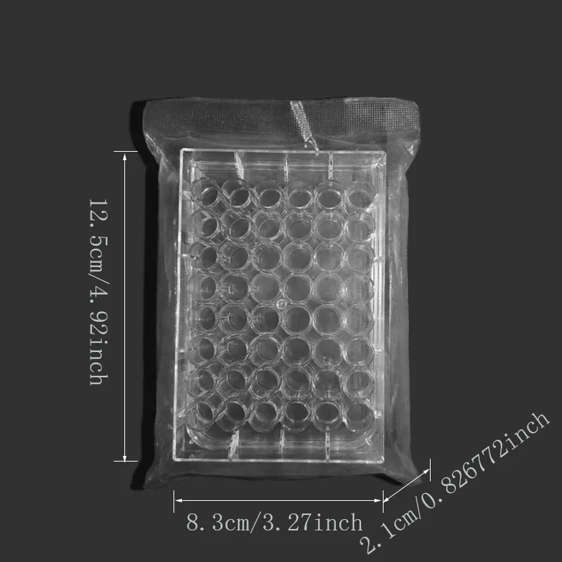 1Pcs Cell Culture Plate 6/24/48/96-Holes Bacterial Culture Plate Sterilization Packaging Lab Culture Plate