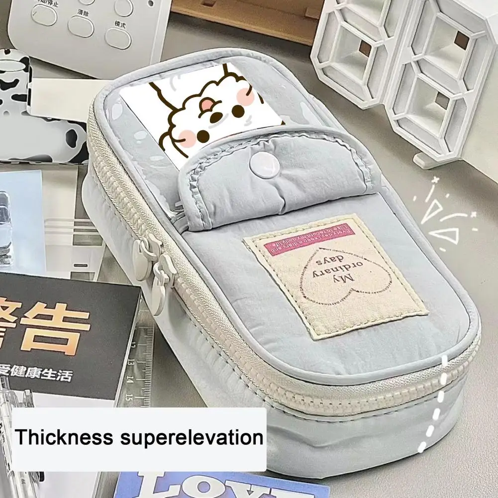 Bolsa de lona para útiles escolares, bolso impermeable para bolígrafos, bolsa de papelería para estudiantes, portátil para niños