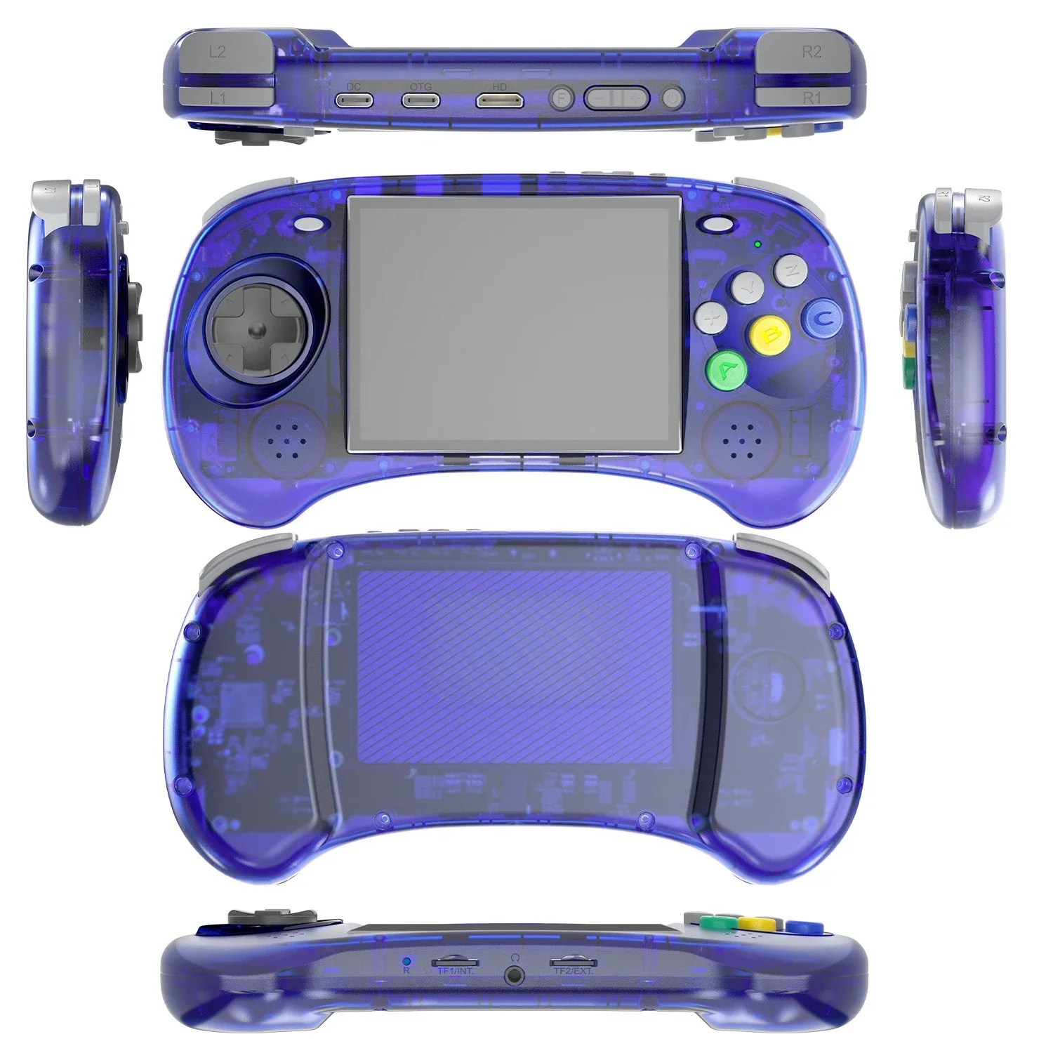 New RG ARC game console, horizontal version of classic fighting, handheld open source Android dual system shake