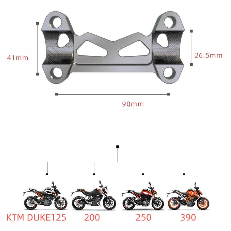 For KTM 390 Handle Coding Modification Accessories DUKE250 Handlebar Fixed Code Motorcycle Direction the handlebar Block DUEK125