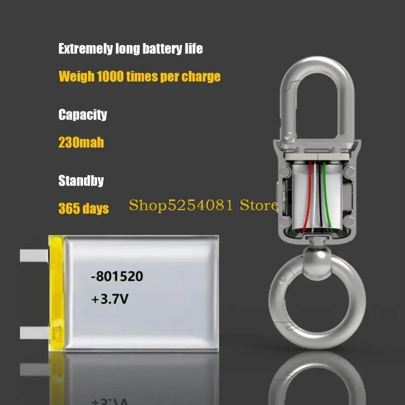 AXYC Keychain Kitchen Electronic Scale High Accuracy LCD Screen Multifunctional Weighing Tool For Cooking Shopping Travel