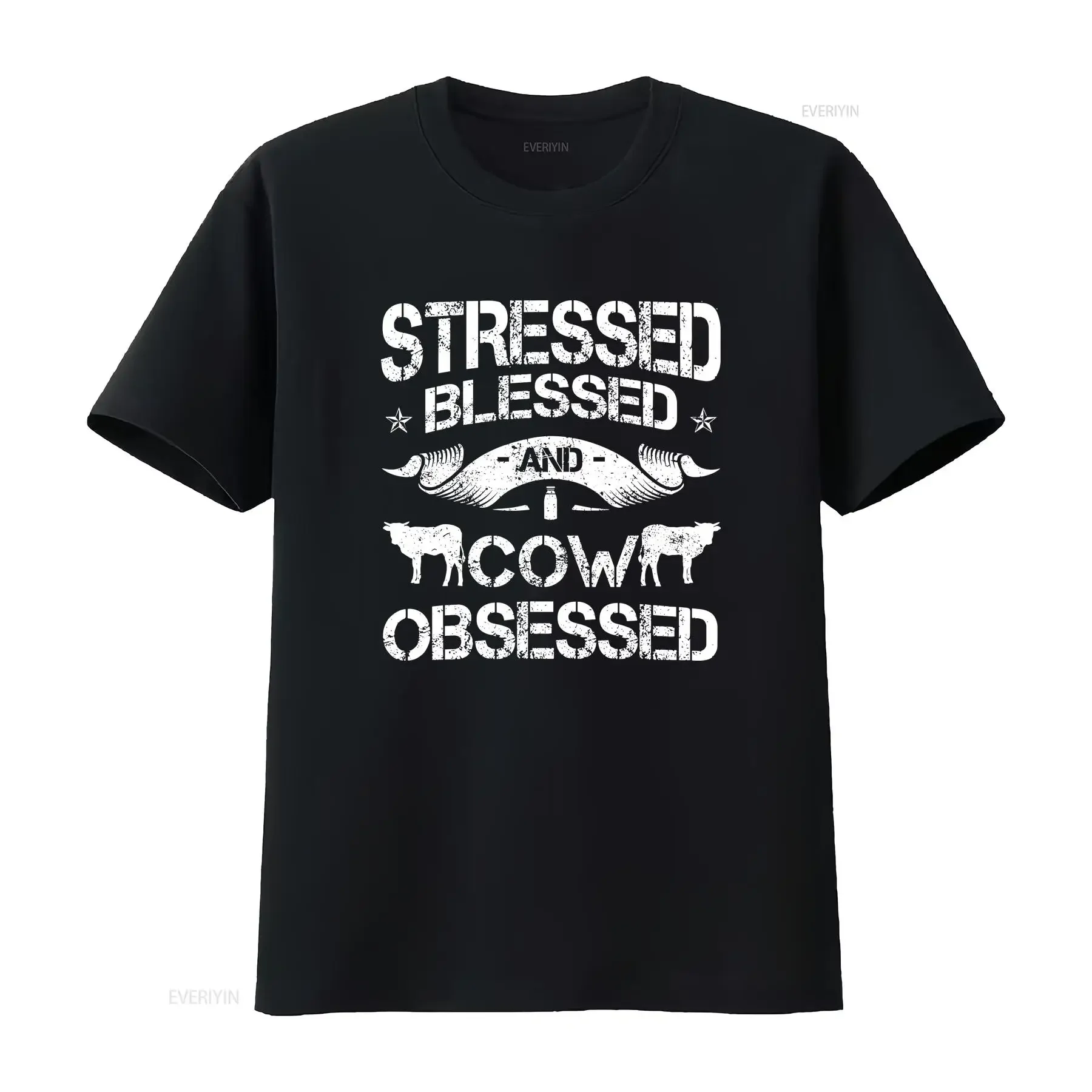 Cow Pattern Cattle Ranch Holstein Friesian Livestock Angus T Shirt S 5XL vintage Washed Stretched Versatile Casual Comfortable