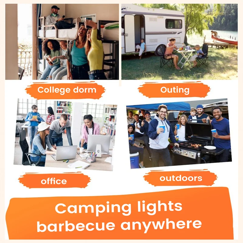 ضوء التخييم القابل للطي Led فانوس محمول للاستخدام في الهواء الطلق أضواء التخييم والمشي لمسافات طويلة #4