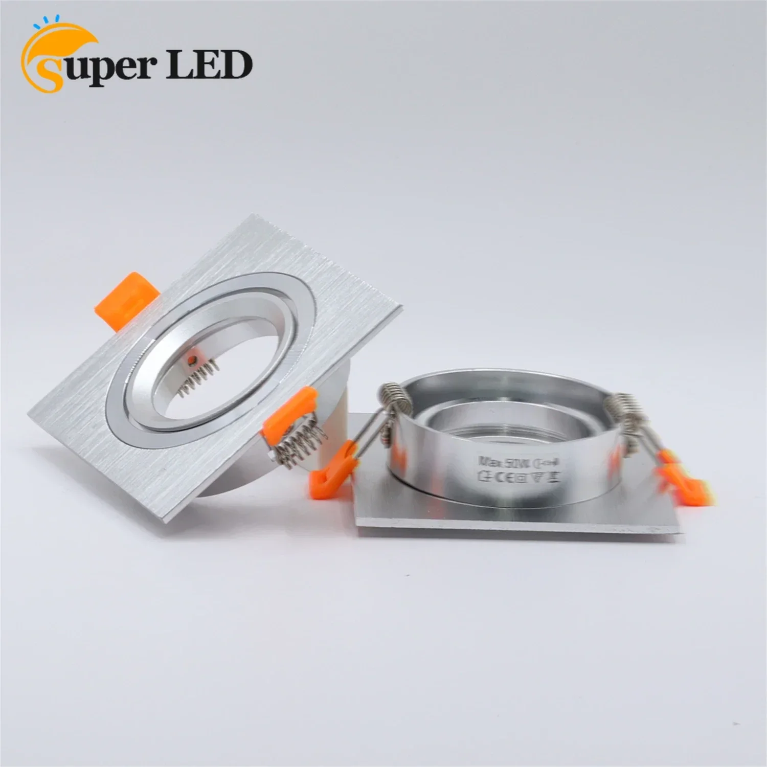 

JOYINLED Square Led Downlights Cutout 70mm Fitting Ceiling Recessed GU10/MR16 Halogen Lamp Holder Base Fixtures