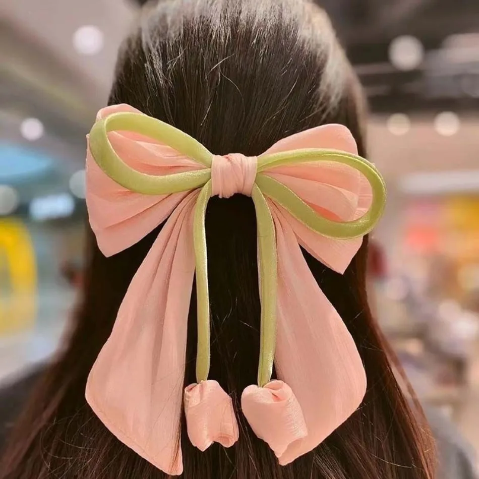 

Women Hair Bands Hair Ties Elegant Tulip Scrunchie Ponytail Holder Bow Hair Elastic Hair Bands Headwear Hair Claw Accessory SY08