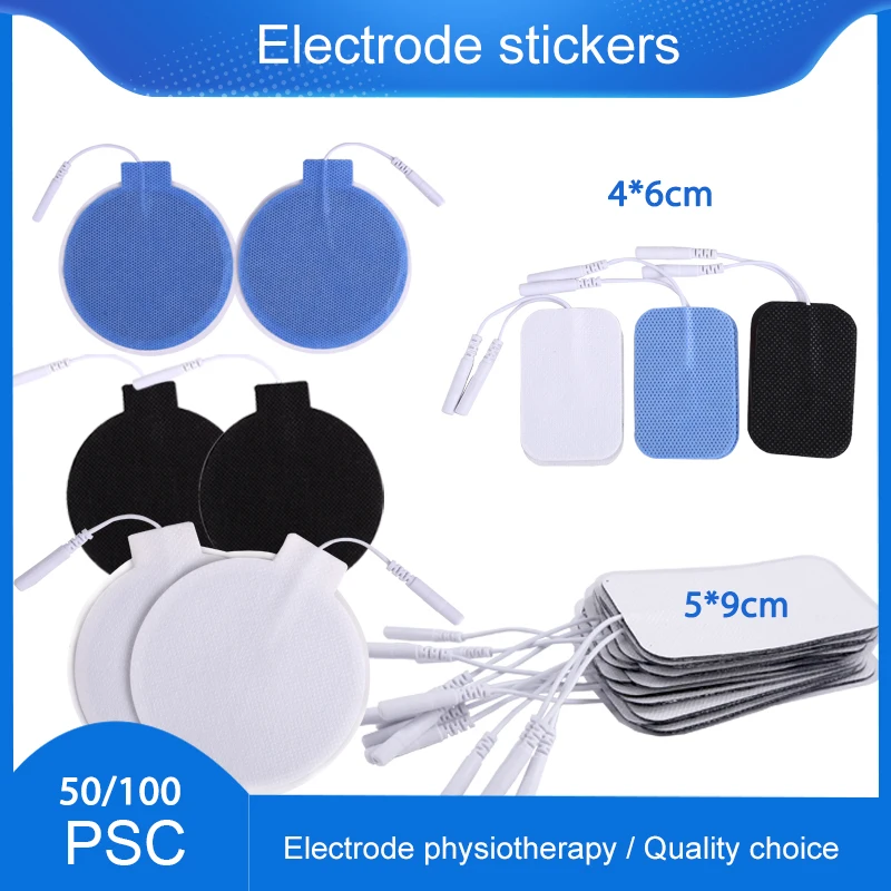 

50/100pcs Non-woven Self Adhesive Sticker Gel Electrode Pads Digital Electrode Machine for TENS / EMS Digital Therapy Massager