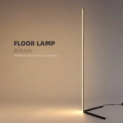 Minimal line floor lamp, colorful creativity, Nordic sofa, corner, bedroom, bedside lamp, living room, atmosphere lamp