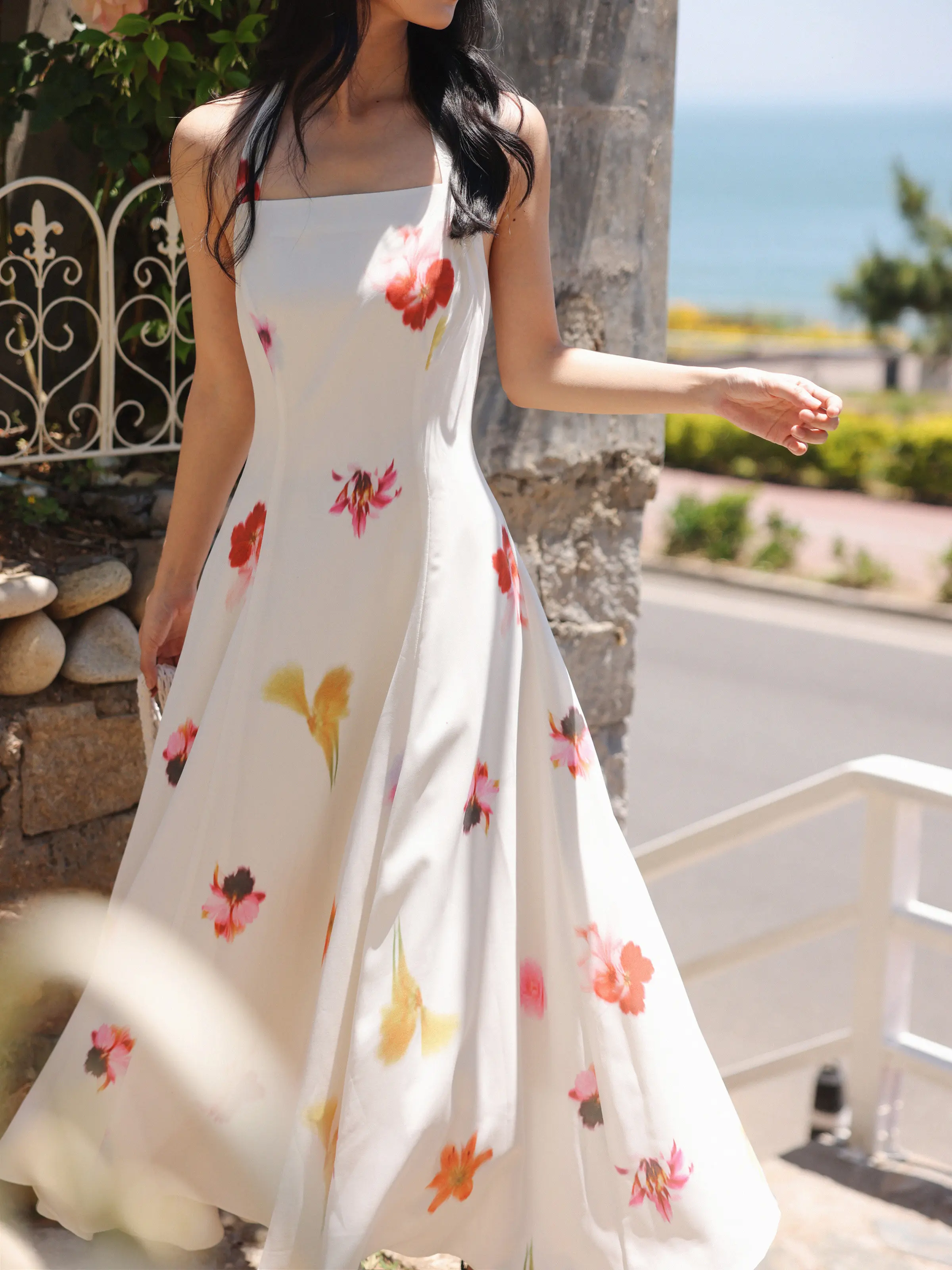 Vestido Midi Halter Estilo Vac - Midi Skirt Floral reseña y precio