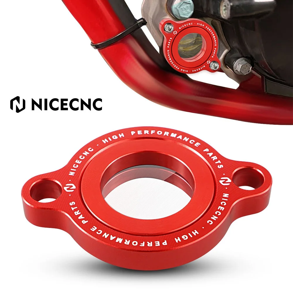 

NICECNC Motorcycle Transparent Oil Filter Cover Cap For BETA RR/S 350/390/430 4T Motocross Maintenance Enhancement Accessories