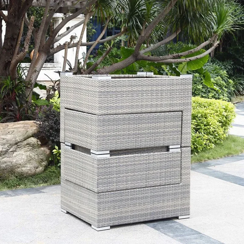 Outdoor sofa rattan combination balcony creative rattan sofa five-piece set