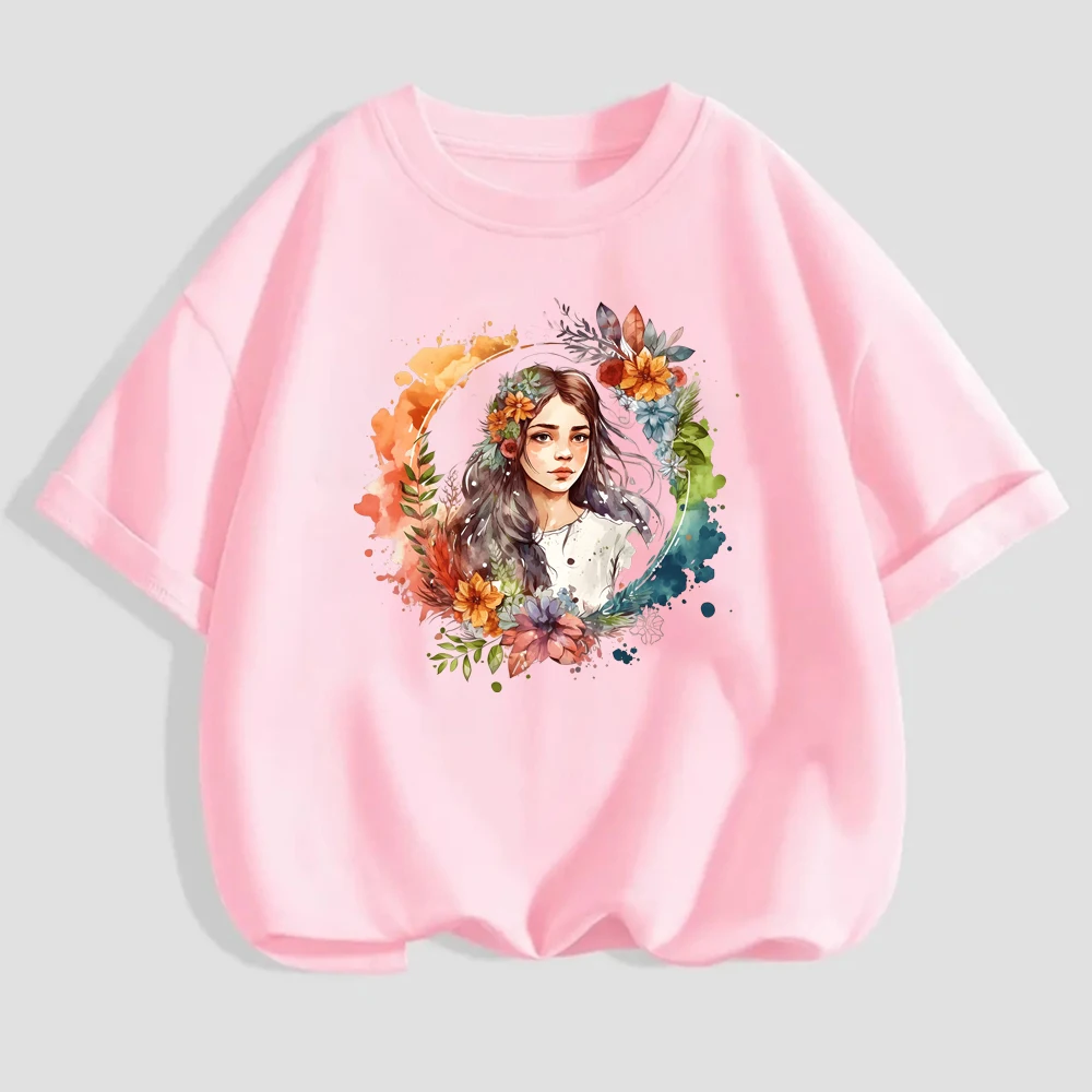 15 سنتيمتر الاطفال الكرتون إكليل زهرة سيدة الحديد على نقل الحرارة ملصق للملابس Pinted الفينيل الحرارية قابل للغسل تي شيرت يزين