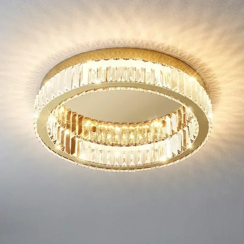 

Modern Crystal Light for Living Room Wedding Lamp Dining Table Hotel Hall Hanging Lamps Indoor Lighting Fixture Home Appliance