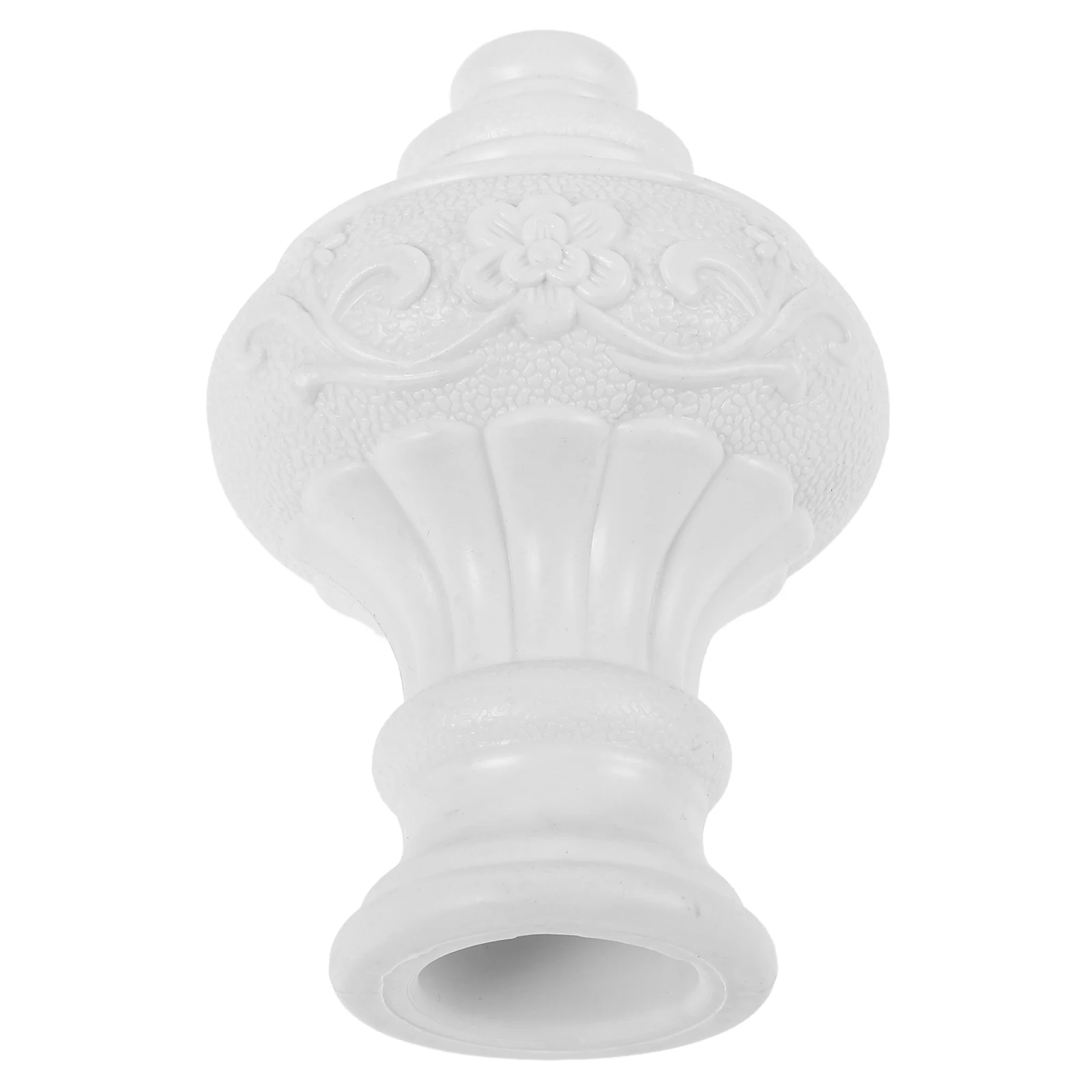 

10 Aluminum Curtain Rod Finials Simple Decorative for Home Hotel Window Hardware Matching Various Rods
