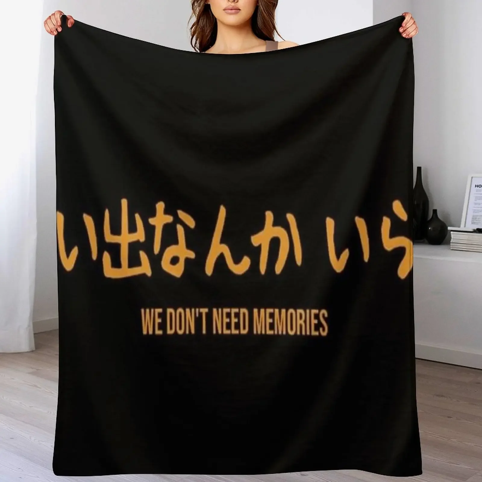 

Inarizaki Banner Throw Blanket Soft Solid Color Blanket for Couch Bed