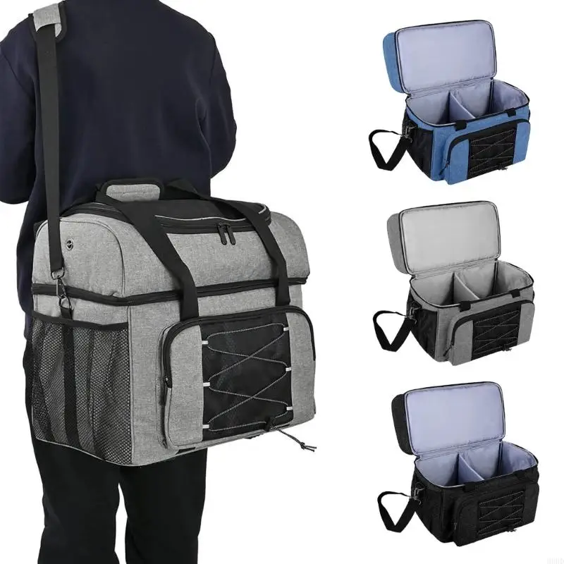 

Large Capacity Bowling Bag Bowling Ball Holder with Padded Portable Waterproofs Travel Shoe Backpacks Handbag Sport Bag 69HD