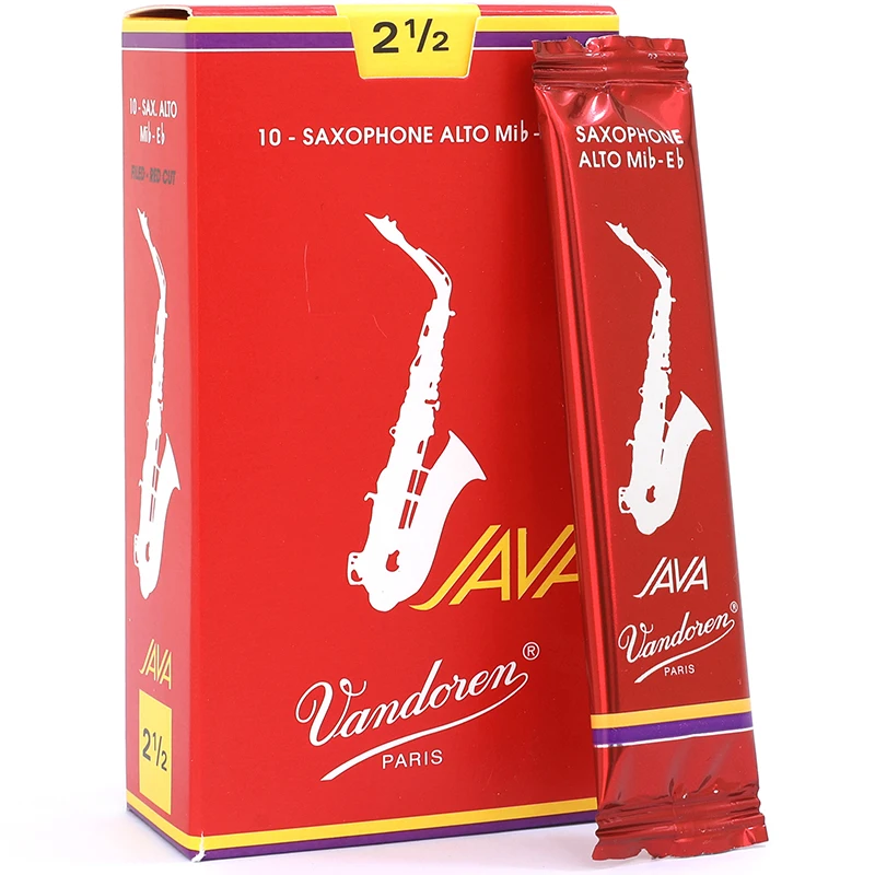 Vandoren SAX Red Box JAVA reeds Eb alto Saxophone Reed Bb Soprano Tenor Saxophone Reed France Original.