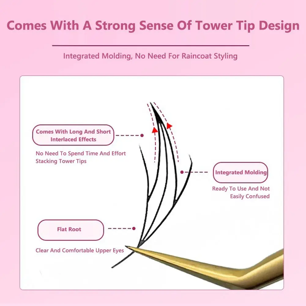 Kit de faux-cils en grappe à 12 rangées, Extensions de cils en vison, boucles simples C/D/CC, bande dessinée, outils de maquillage pour les yeux