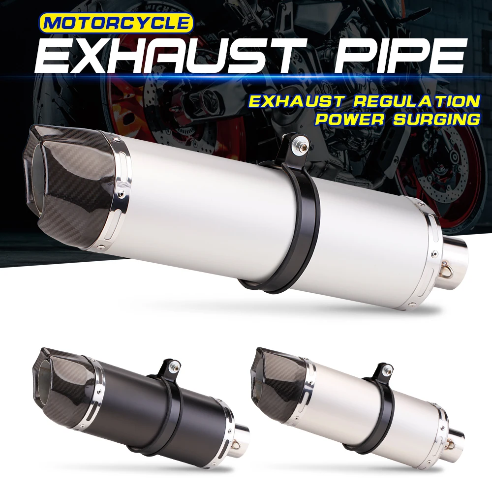 Universal Motorcycle Exhaust Pipe Leak Modified 51mm Muffler DB Killer for R3 Z900 GSX750R K8 R6 51mm