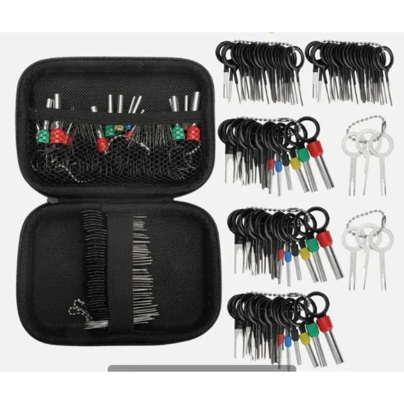 

Car Terminals Removal Auto Disassembly Tooling Puller Tool Motorist Kit Wires Pin Extractor Automotive Stylus Tooling Set 100pcs
