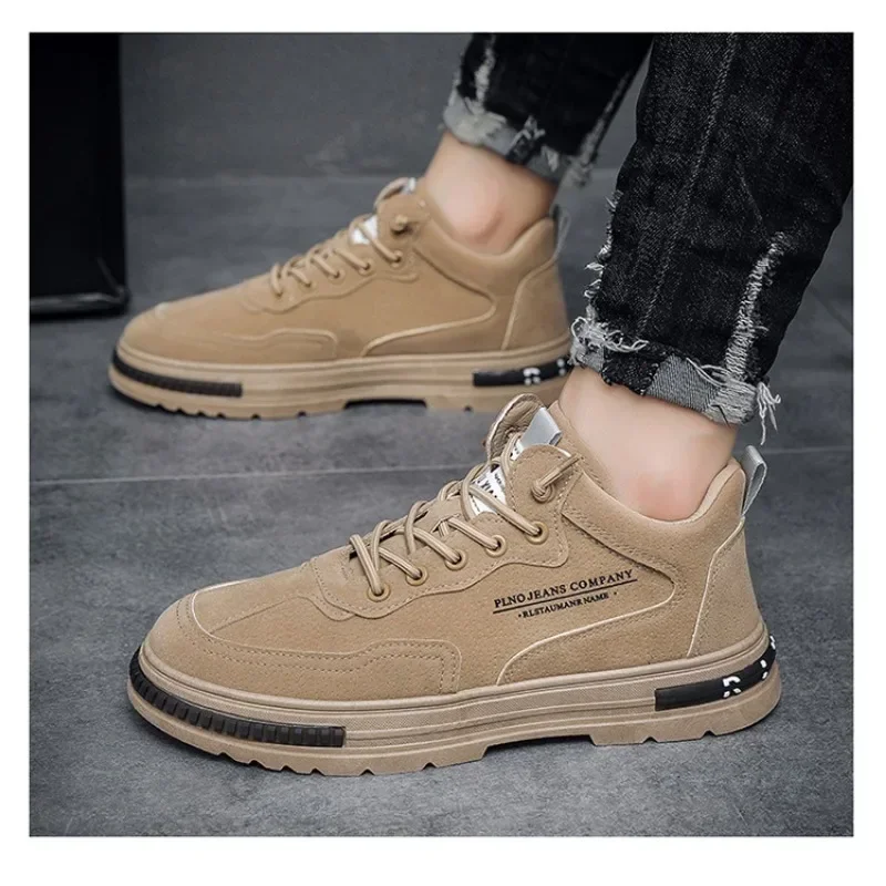 Lässiger Sneaker für Männer tragen widerstands fähige Mode atmungsaktive trend ige All-Match bequeme Outdoor-Plattform Sneakers Frühling Haupt neu