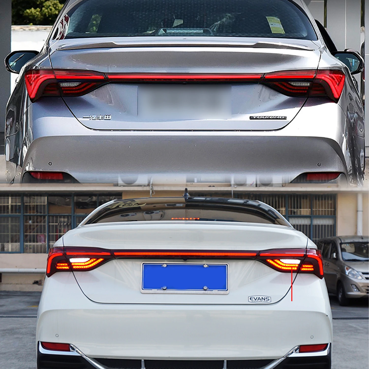 HCMOTIONZ Back Lights for Toyota Avalon 2018-2021 Start UP Animation DRL LED Tail Lamps Assembly Car Lighting System
