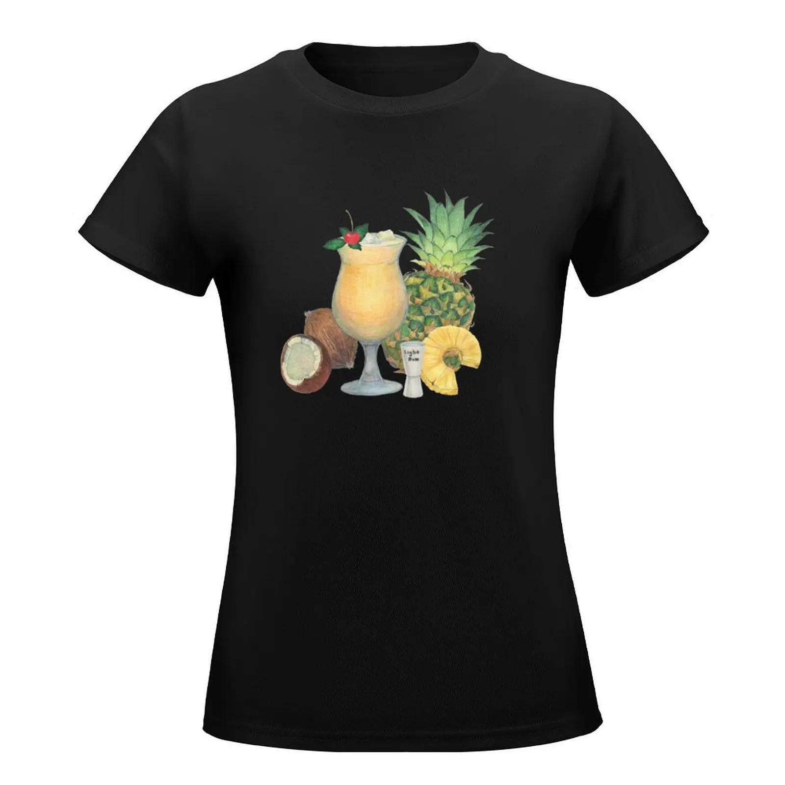 pina colada T-Shirt kawaii clothes Blouse designer clothes Women luxury