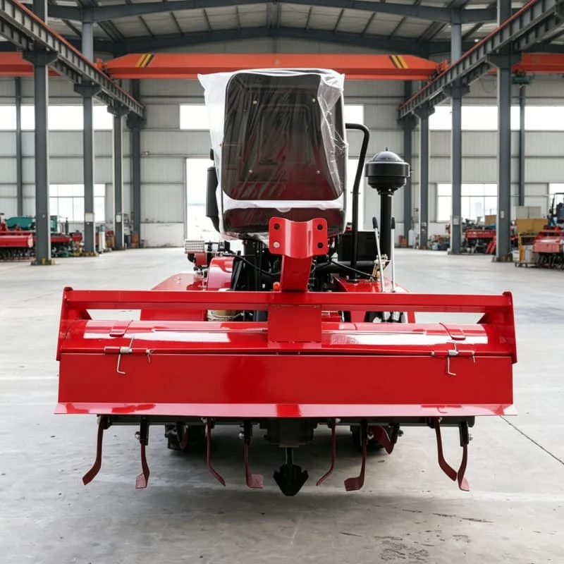 Customized Tractor rotary tiller, upgraded heavy-duty four-wheel rotary tiller, high-power efficient farm ploughing machine view 4
