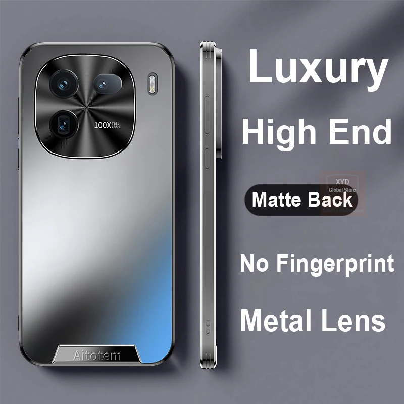 

High End For Vivo iQOO 12 Pro Case Frosted Matte Skin Brand Phone Back Case For Vivo iQOO 12 Pro iQOO12 Cover Shell Bumper Bag