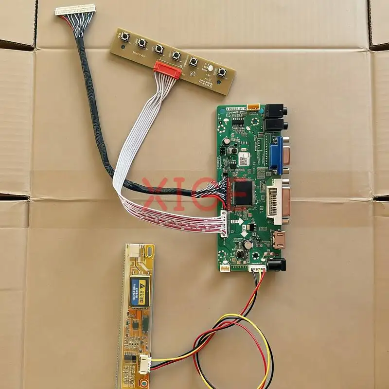 

Matrix Controller Drive Board Fit LTN141P4 LTN141P2 LP141E2 HT14P12 HDMI+DVI+VGA LVDS 30-Pins 1-CCFL 1400*1050 1400x1050 DIY Kit