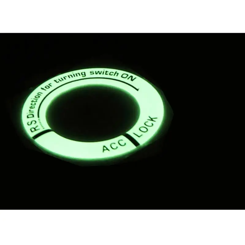 Universal Fit Luminous Ignition Engine Start Cover Drop Gel Fluorescent Key Hole Ring Decal Sticker Car Motorcycle Decorations