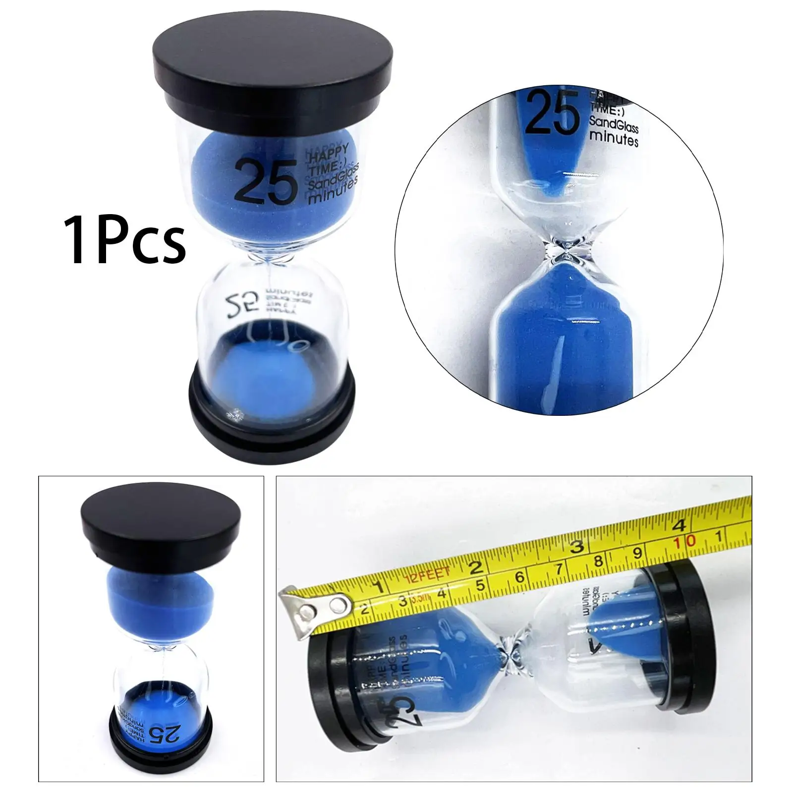 25 minuti Sand Timer Sandglass strumento di gestione del tempo Timer da scrivania decorativo Timer da Yoga per la decorazione regalo di compleanno