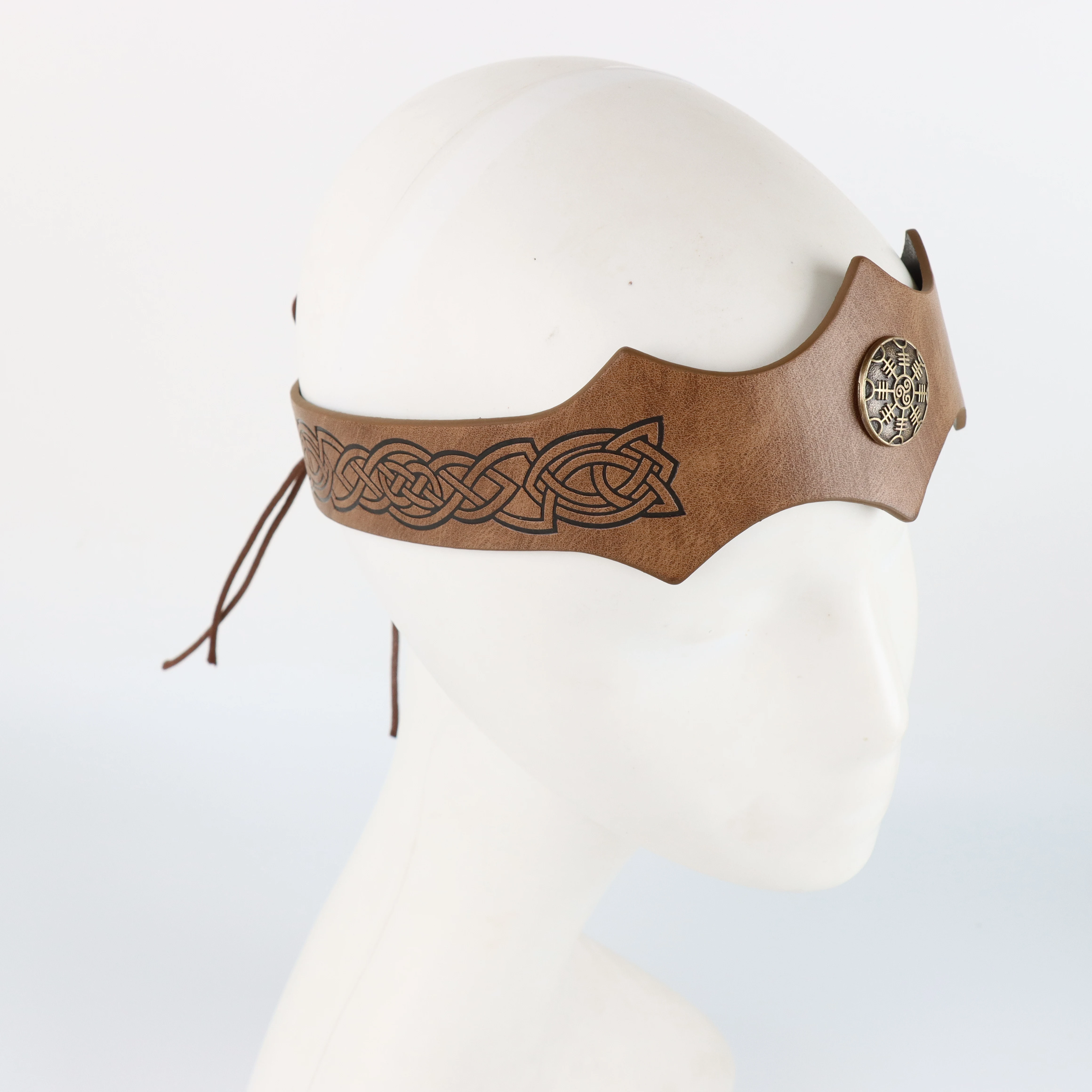 Ancient Roman Warrior Gladiator Headdress Headgear Medieval Samurai Headpiece Headband Viking King Crown Dress Up Hair Accessory