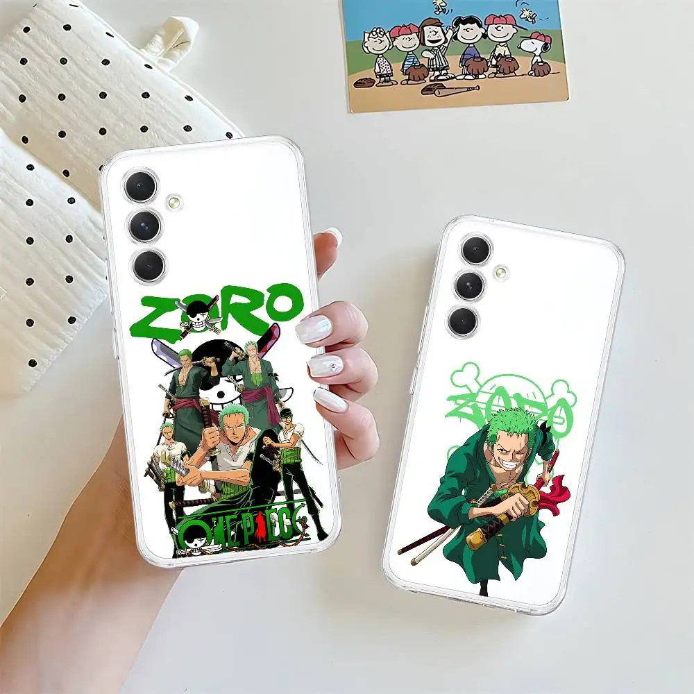Roronoa Zoro HD Clear Transparent Phone Case For Samsung Galaxy A52,A12,A51,S24,S23,S22ULTRA,S21 Edge,S20LITE,Plus,U