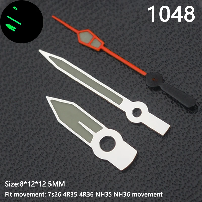 عقارب ساعة NH35 باللون الفضي والذهبي والأسود مناسبة لحركة سلسلة NH NH35