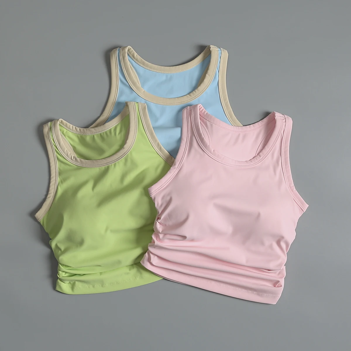 

Sports vest for women with chest pads running training beautiful back sleeveless top Pilates fashionable fitness yoga bra